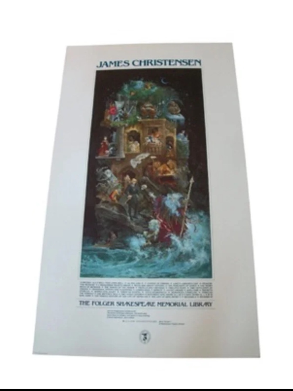 James Christensen - The Folger Shakespeare Memorial Library Print 22x38